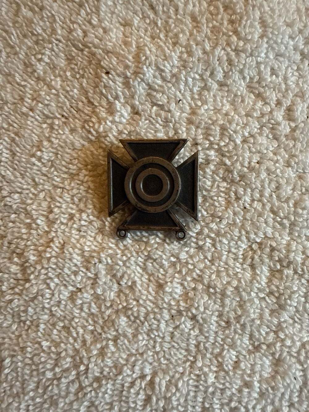 Vintage US Army Sterling Silver Sharpshooter Qualification Badge Maltese Cross P